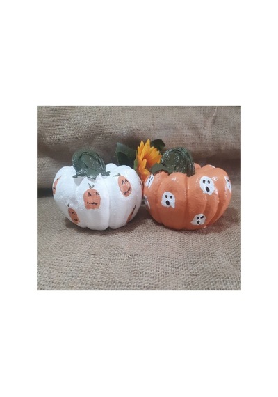 El Yapımı Halloween Balkabağı Seti,dekoratif Halloween Balkabağı 2'li Set.