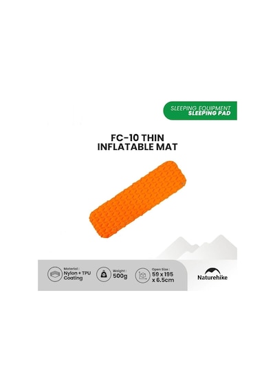 Naturehike Fc-10 Infatable Şişme Kamp Matı Orange Çok Renkli