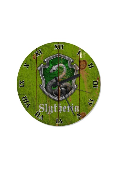 Slytherin Harry Potter Analog Duvar Saati (408136169) Çok Renkli