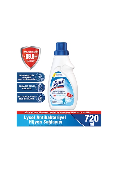 Lysol Çamaşırlar için Hijyen Sağlayıcı 720 ml