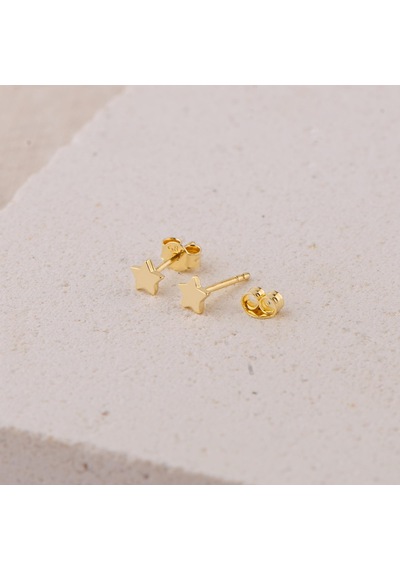 Goldkupe 14 Ayar Altın Minik Yıldız Küpe 0,57 Gr-1832