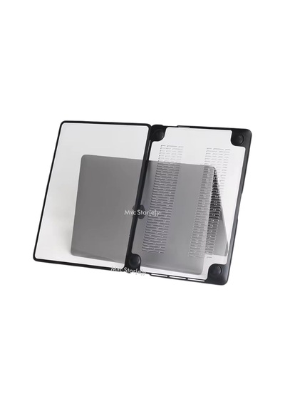 Macbook Air 13.6 İnç M2 M3 M4 M5 Uyumlu Darbe Korumalı Sert Kılıf Rugged Koruma Hard Case A2681 A3113 A3240 A3449 Güçlendirilmiş Köşe Koruma Şeffaf Belirtilmemiş