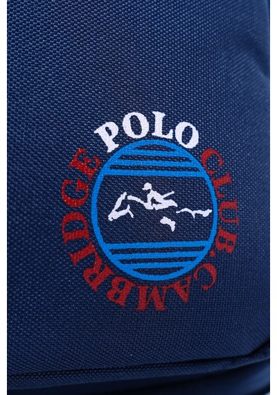 Benittokids Cambridge Polo Club Minimalist Tasarım Unisex Çok Gözlü Sırt Çantası Mavi
