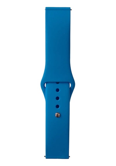 Galaxy   Uyumlu  Watch 46mm Band Serisi 22mm Klasik Kordon Silikon Strap Kayış-mavi