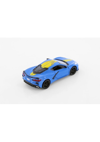 Kinsmart 2021 Corvette Stingray C8 Livery Edition Diecast Mavi