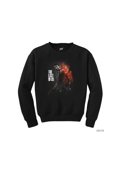 The Last Of Us Fire Siyah Sweatshirt Siyah