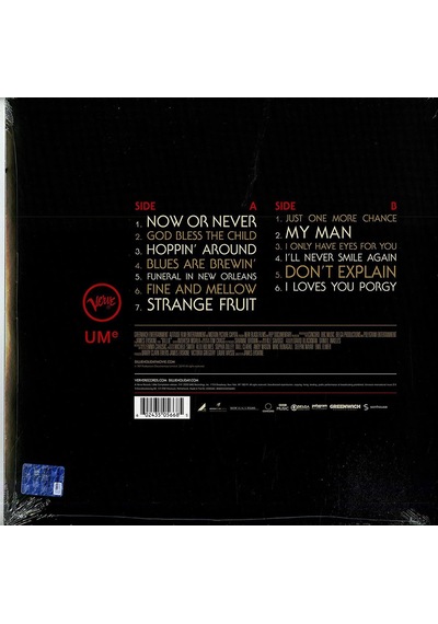 Billie Holiday - Billie The Original Soundtrack Plak