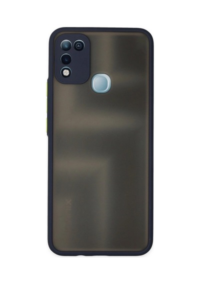 İnfinix Hot 10 Play Kılıf Montreal Silikon Kapak - Lacivert Düz Renkli