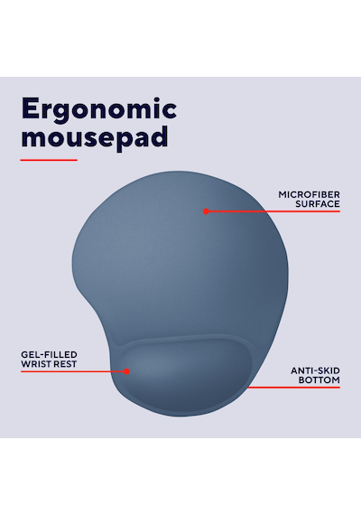 Trust 26011 Bigfoot Jel Mousepad - Mavi Diğer