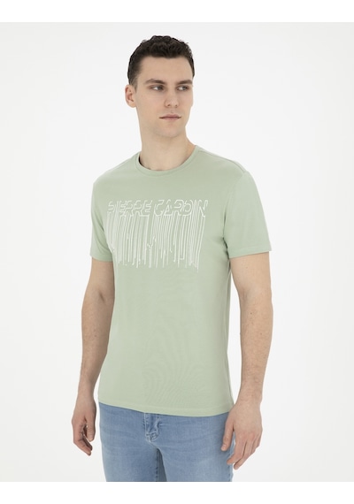 Pierre Cardin Erkek Çağla Tişört 50282064-Vr016 Yeşil