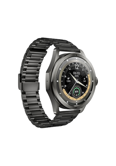 Kalobee Sk44 Business Amoled Ekran 3 Kordonlu Akıllı Saat İphone & Android Uyumlu,48 Mm Siyah