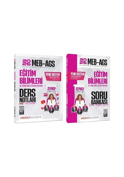 İndeks 2026 Meb-ags Eğitim Bilimleri Video Ders Notları + Soru Bankası 2 Li Set - Zeynep Salman İçli