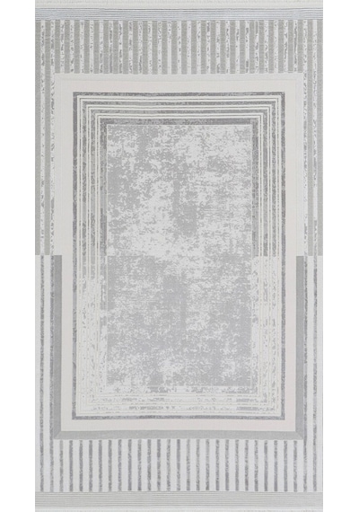 By Özer Halı Krem Renk Gri Bordürlü Modern Empera Halı Raymond Plus Cagnes Salon Halısı Çok Renkli