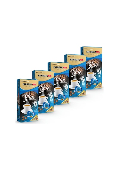 Espressomm® Premium Blue Alüminyum Kapsül Kahve-kafeinsiz! (50 Ad