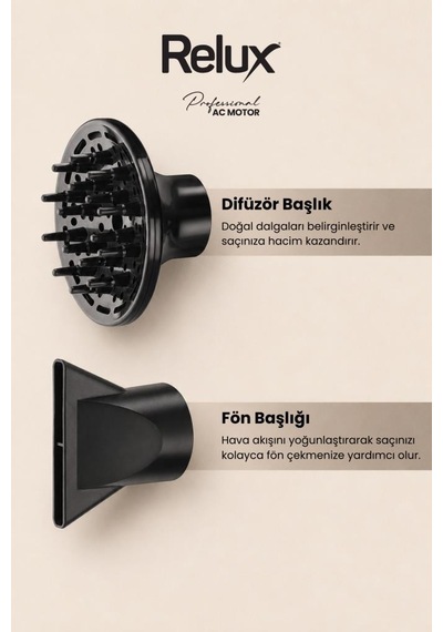Rhd2200 Saç Kurutma Makinesi 2200 W Profesyonel Ac Motor, Vigo Başlık