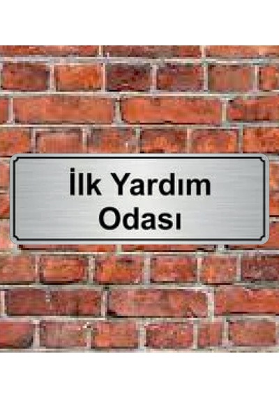 10X20 Cm Ilk Yardım Odası Yazılı Metal Yönlendirme Levhası