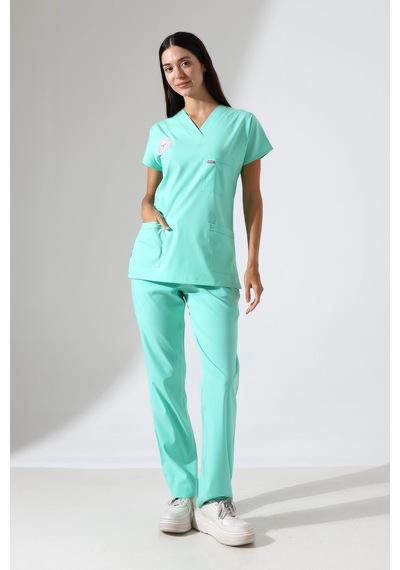 Bflex Unisex Likralı Yarasa Kol Takım - 6457 Mint Yeşil