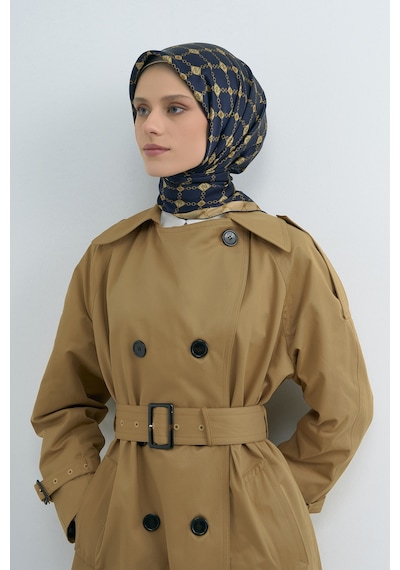 Armine Saf İpek Sura Eşarp-2026 İlkbahar-yaz- 953000d Lacivert-04