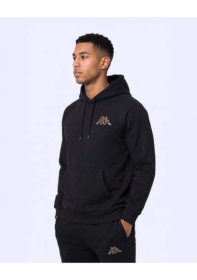Kappa Authentic Onial Tur Erkek Siyah Oversize Hoodie