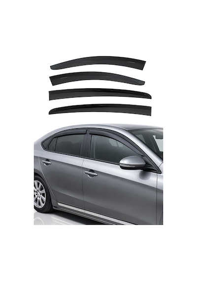 Ford Focus 5 Sedan/hb 2018-2024 Uyumlu Araca Özel Sport Style Akrilik Cam Rüzgarlığı Koyu 4 Parça