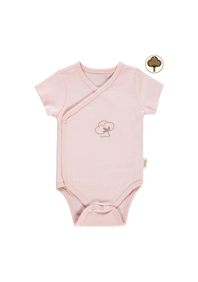 Civil Baby Bebek Organik Çıtçıtlı Badi 0-3 Ay Pembe 14330R008SS1 Pembe