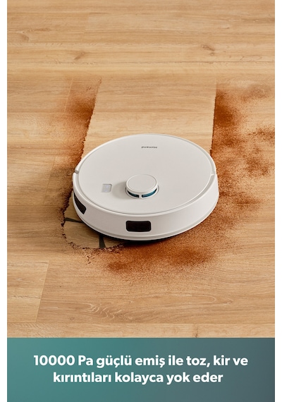 Homend Alex Laser Power 1289H Otomatik Boşaltım Sistemli Yeni Nesil Moplu 10 kPa Robot Süpürge
