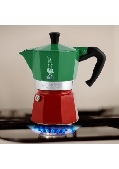 Bialetti - Moka Express Italia: 3 Cups Ocak Üstü Espresso Pişiric