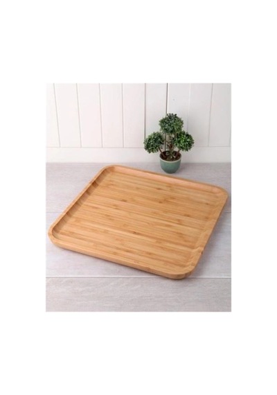 Hubrendy Tedarik Bambu Kare Sunum Tabağı 30cm Royaleks-kr3030 Diğer