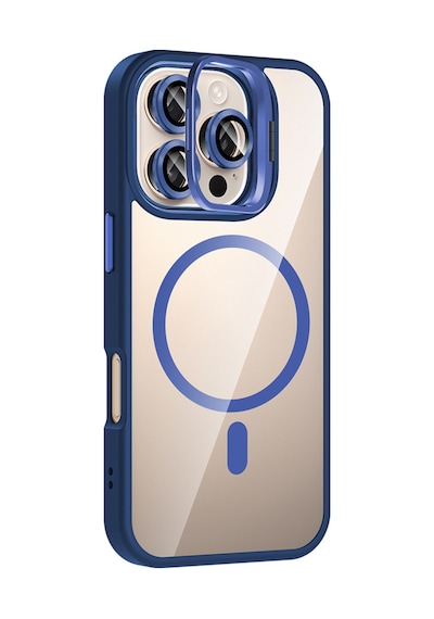 Apple İphone 13 Kılıf Standlı Ve Kamera Lens li M-safe Şarj Özellikli Sararmaz Kılıf