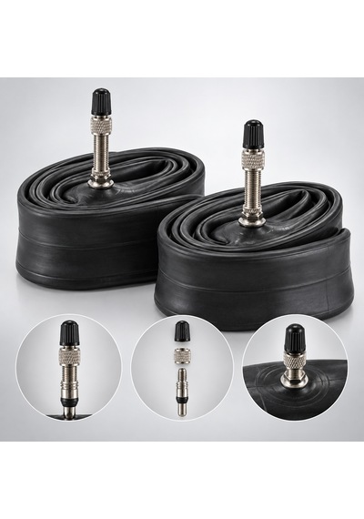 Heugers 20x1.50 - 1.90 Hollanda Dunlop Siboplu Bisiklet İç Lastik Seti 2 Adet + Dönüştürücü Hediyeli