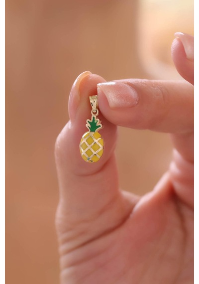 14 Ayar Ananas Altın Kolye Ucu 1,93 Gr Sarı Altın