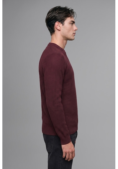 Defacto Standart Fıt Bisiklet Yaka Basic Kazak H8887ax26aubr34 Bordo-br34