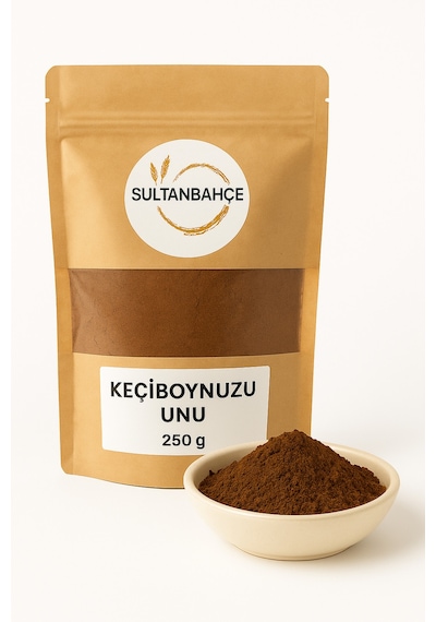 Doğal Keçiboynuzu Unu 250 Gr Katkısız - Rafine Şekersiz - Glutensiz - Vegan - Lif Kaynağı