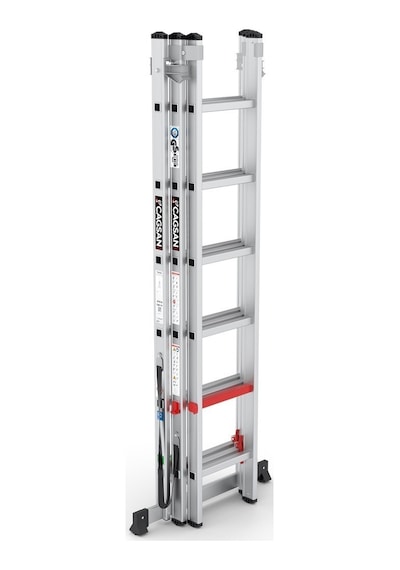 Çağsan TS6160 3x6 Basamaklı Triocombi Üç Parçalı Çok Amaçlı Merdiven