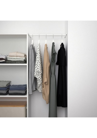 Ikea Beyaz Fonksiyonel Kapaklı Gardırop 107x42x181 Cm