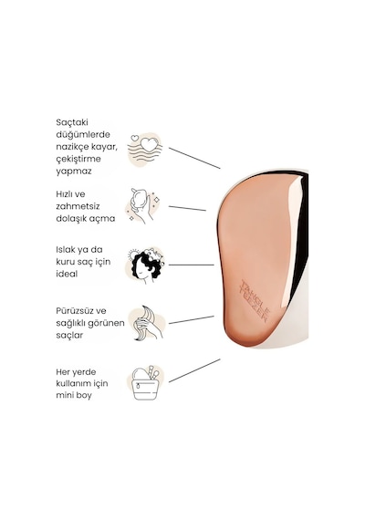 Tangle Teezer Compact Styler Rose Gold Vory Saç Fırçası