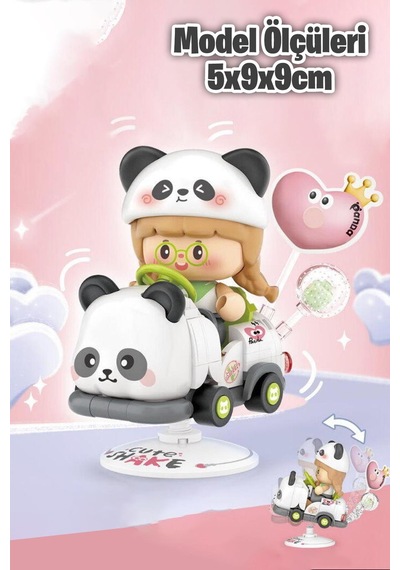Loz Creative Serisi Sallanan Siyah Beyaz Panda Modeli 188 Parça Oyuncak Yapım Seti Fflz-4307
