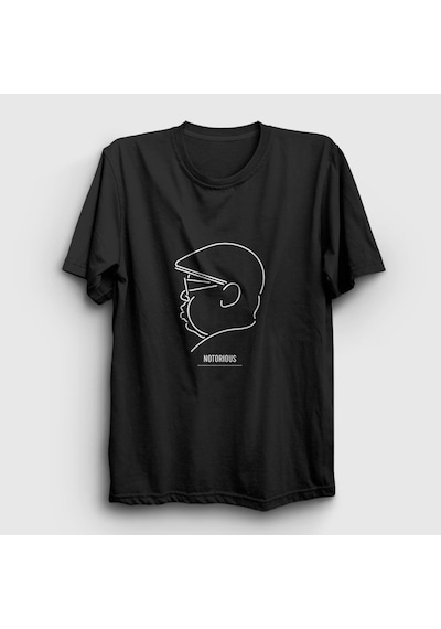 Presmono Unisex Neon The Notorious Bıg T-shirt Siyah