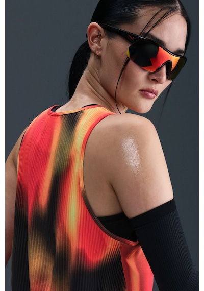 Nike Dri Fit Adv Art Crop Womens Tank Red Kadın Crop Koşu Atleti Kırmızı