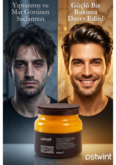 Ostwint Professional Maca Power Collagen Saç Maskesi 500 ML