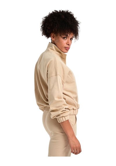 Sportive Burgos Kadın Bej Günlük Stil Sweatshirt 24kk012-oat Bej