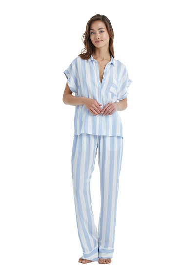 Blackspade Kadın Pijama Üstü 51352 - Mavi Mavi