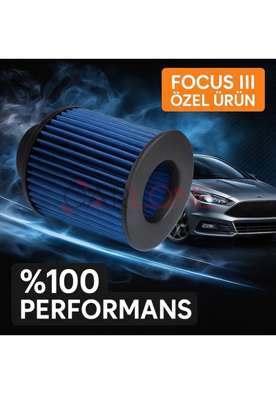 Ford Focus 3 Uyumlu Araca Özel Spor Açık Hava Filtresi Mavi Renk İthal Ürün Yüksek Performans