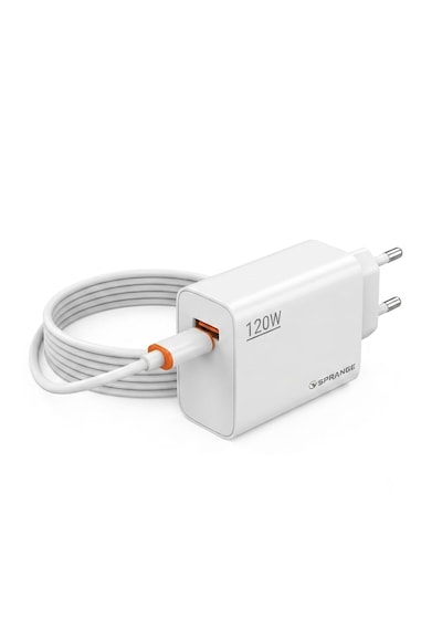 Sprange 120w Turbo Hızlı Şarj Cihazı Adaptör Ve 6a Type-c Kablo Seti Pt-x120 120w Type-c