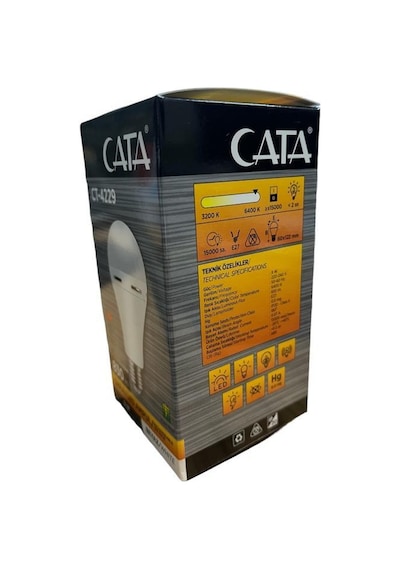 Cata 9 Watt Şarjlı Led Ampul Beyaz Işık E-27 Duylu