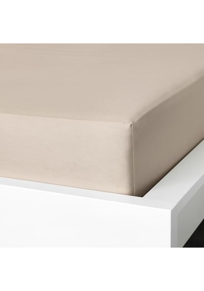 Ikea Nattjasmın 1 Çift Kişilik Çarşaf 180 X 200 Cm Bej