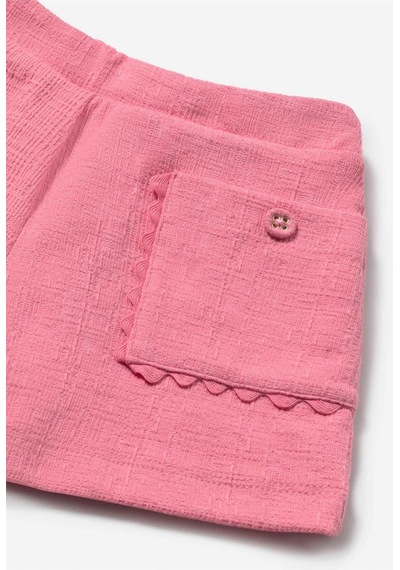Kız Bebek Cepli Şort Pembe 1201 Pembe