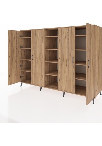 Kronos Dolap 12 Raflı 4 Kapaklı 220x59x163 Çam-çam Çam-çam Kronos Dolap 12 Raflı 4 Kapaklı 220x59x163 Çam-çam Çam-çam