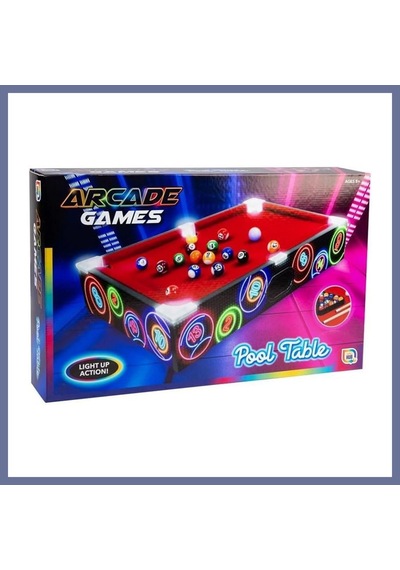 Bezos Ledli Masaüstü Bilardo 50x30 Cm Dlra