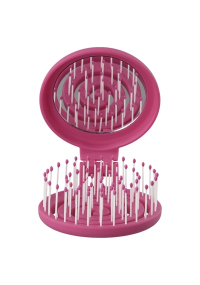Proco Proco Beauty Makaron Saç Fırçası-üç Boyutlu 3d Esnek Aynalı Çanta Boy Saç Fırçası-compact Detangler 89769126